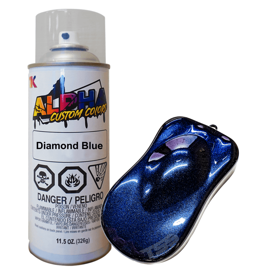 Diamond Blue Spray Can Midcoat - The Spray Source - Alpha Pigments