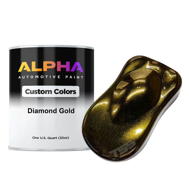 Diamond Gold Paint Basecoat Midcoat