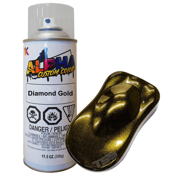 Diamond Gold Spray Can Midcoat - The Spray Source - Alpha Pigments