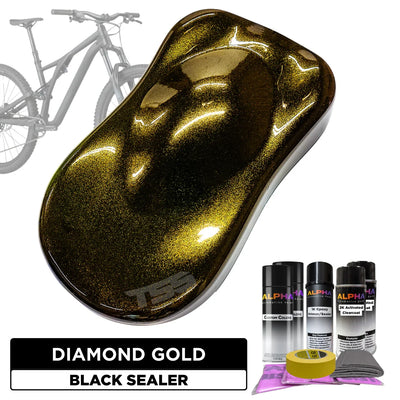 Diamond Gold Bike Paint Kit