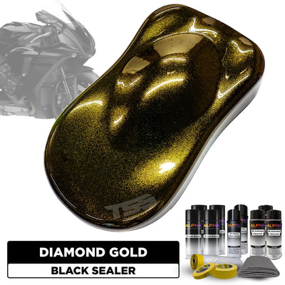 Diamond Gold Motorcycle Paint Kit