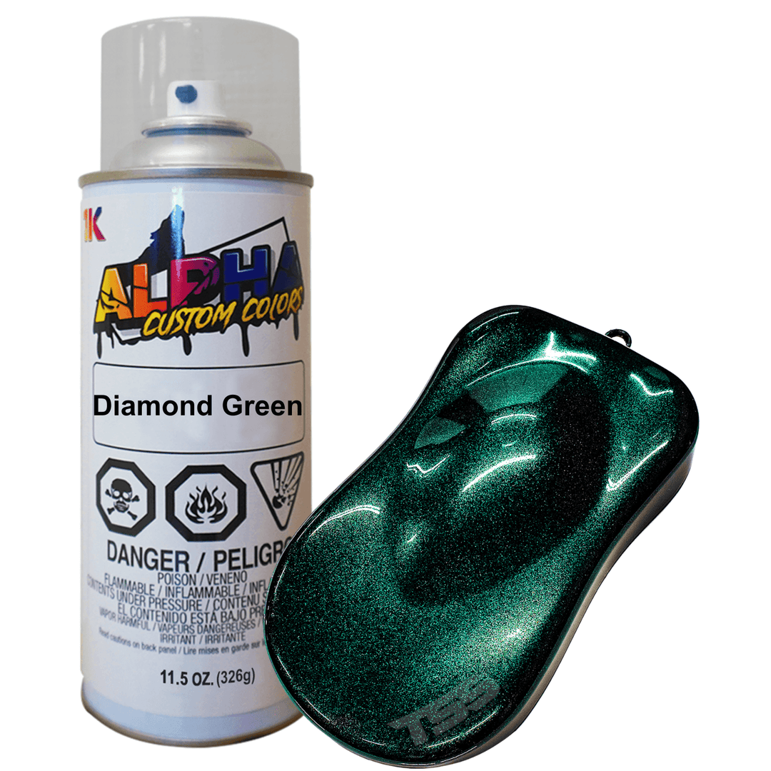 Diamond Green Spray Can Midcoat - The Spray Source - Alpha Pigments