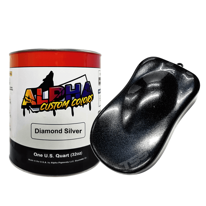 Diamond Silver Paint Basecoat Midcoat - The Spray Source - Alpha Pigments