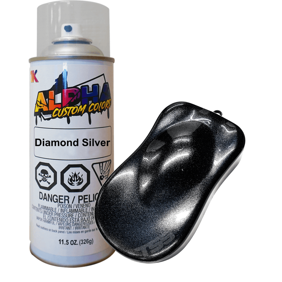 Diamond Silver Spray Can Midcoat - The Spray Source - Alpha Pigments