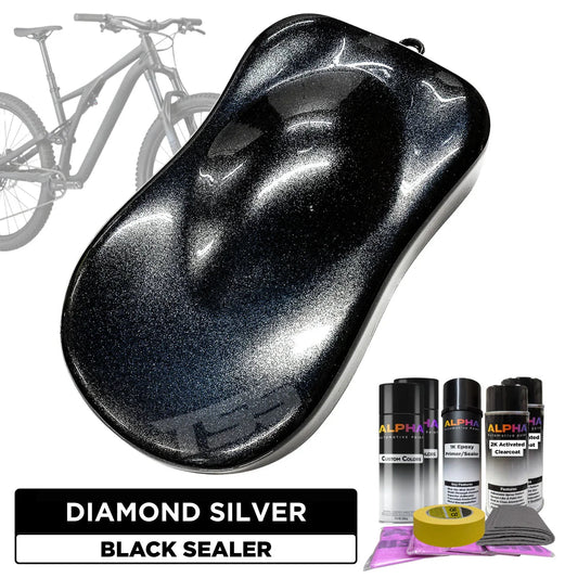 Diamond Silver Bike Paint Kit