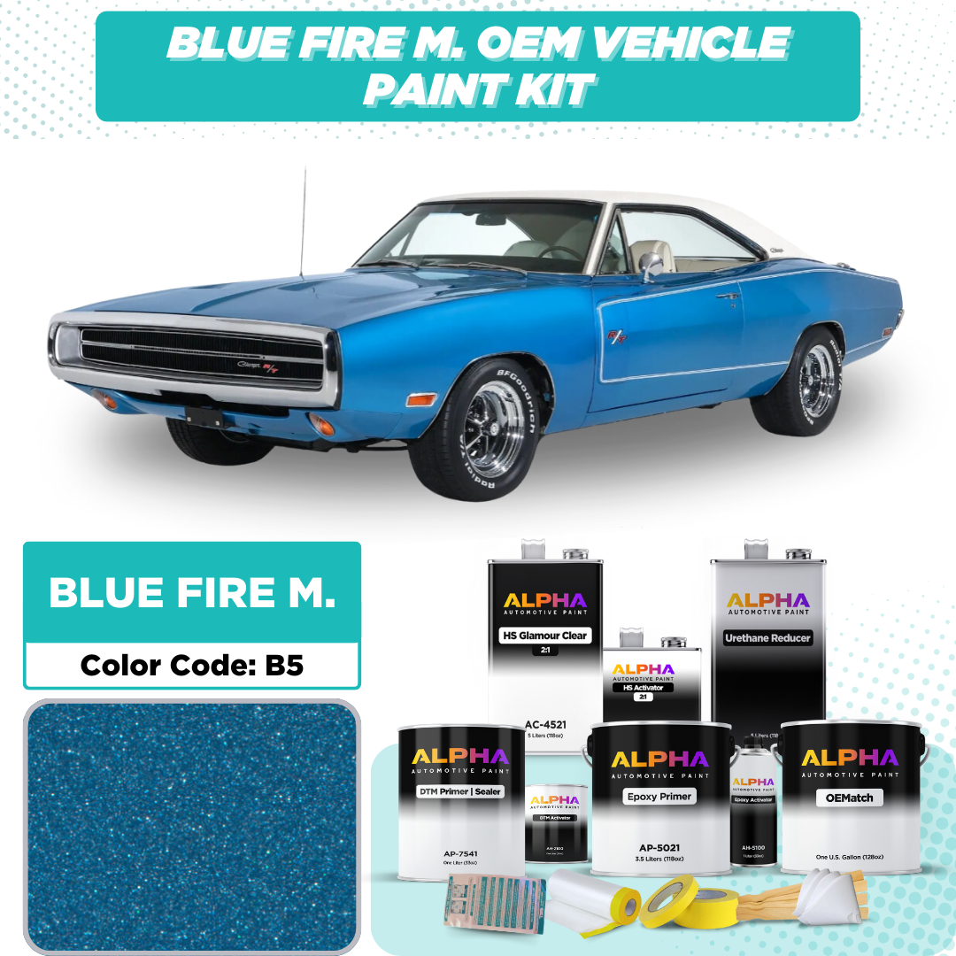 Dodge Blue Fire Metallic B5 | OEMatch Vehicle Paint Kit