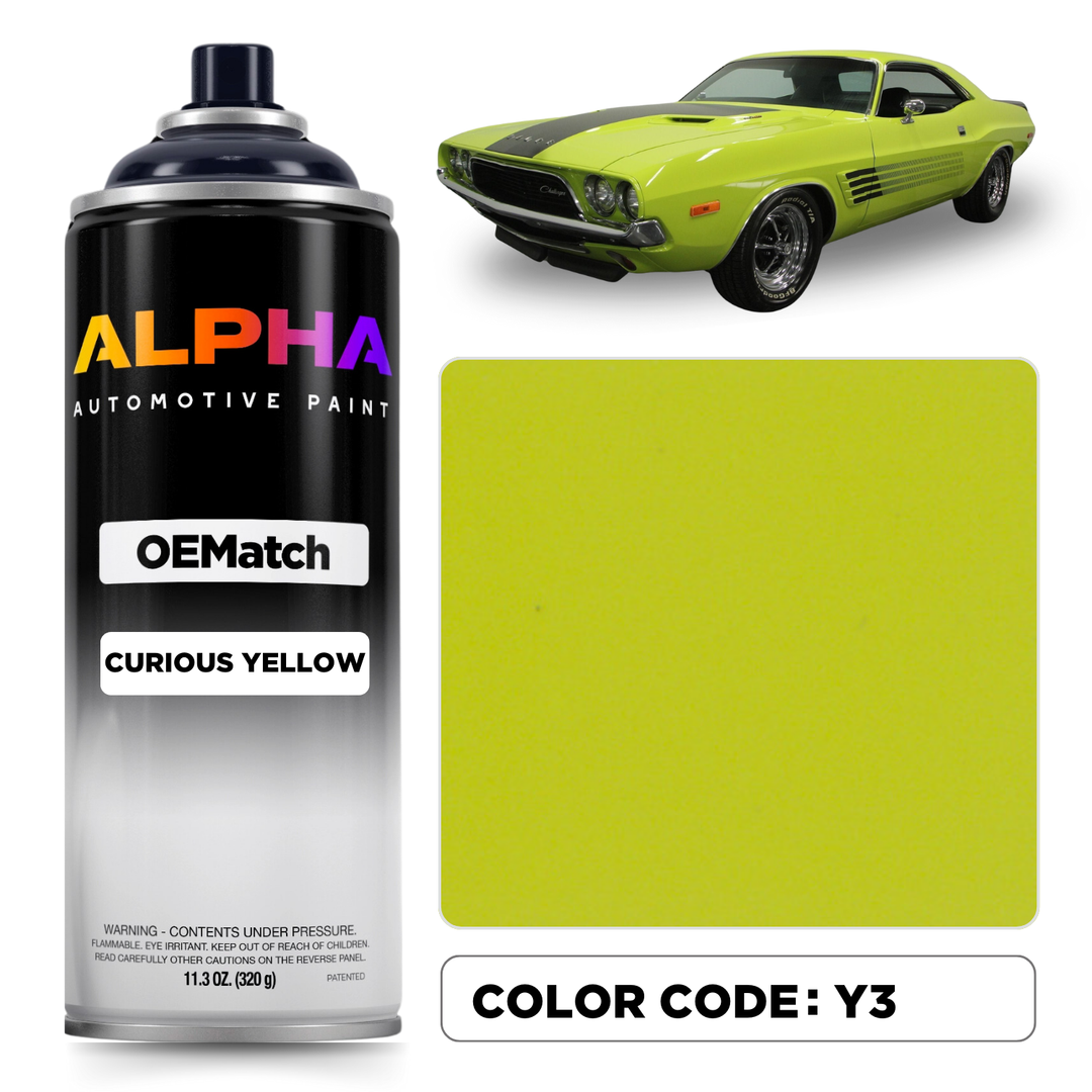 Dodge Curious Yellow Y3 | OEMatch Spray Can