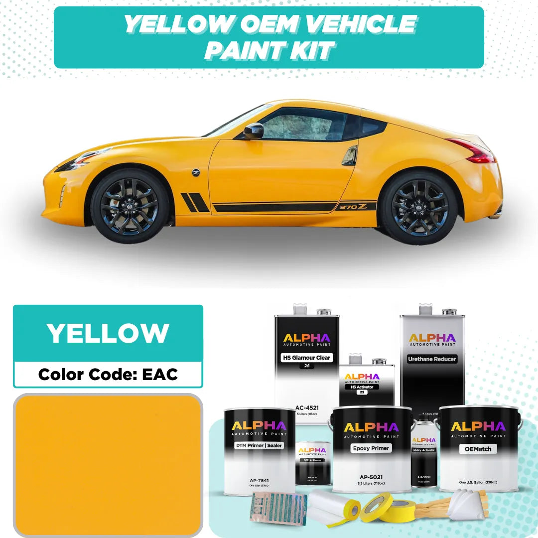 Nissan Chicane Yellow EAC  | OEMatch Vehicle Paint Kit