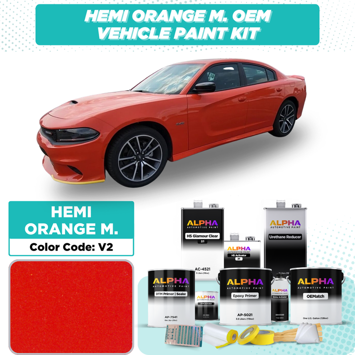 Dodge Hemi Orange Metallic V2 | OEMatch Vehicle Paint Kit