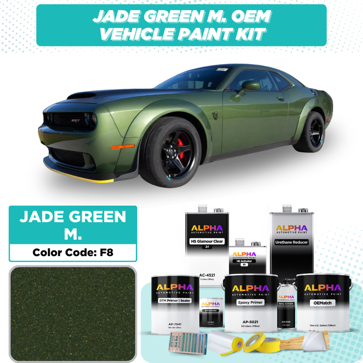 Dodge Jade Green Metallic F8 | OEMatch Vehicle Paint Kit