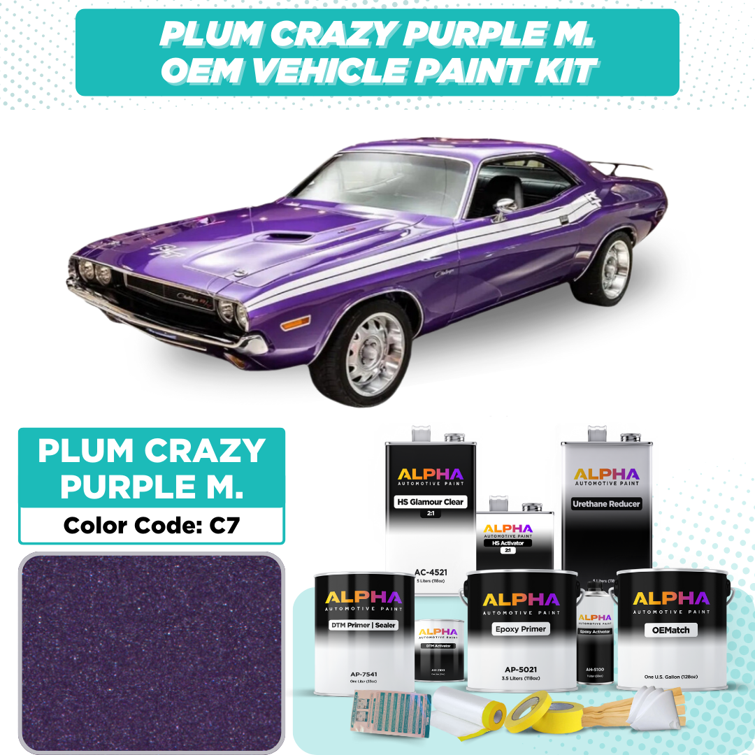 Dodge Plum Crazy Purple M. C7 | OEMatch Vehicle Paint Kit