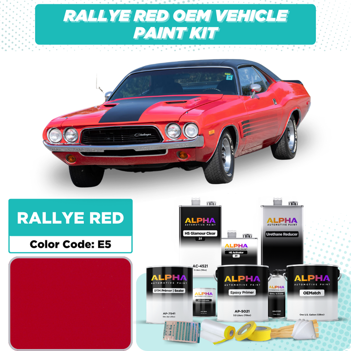 Dodge Rallye Red E5 | OEMatch Vehicle Paint Kit