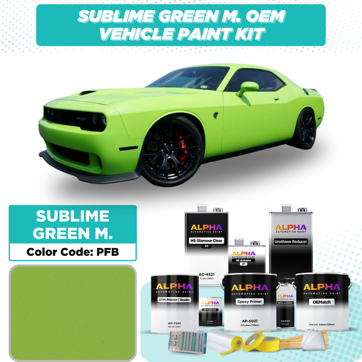 Dodge Sublime Green Metallic PFB | OEMatch Vehicle Paint Kit