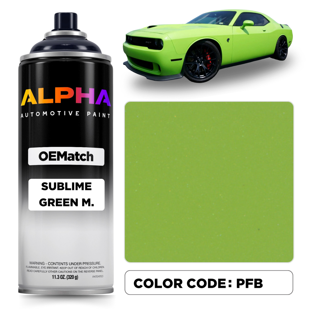 Dodge Sublime Green Metallic PFB | OEMatch Spray Can