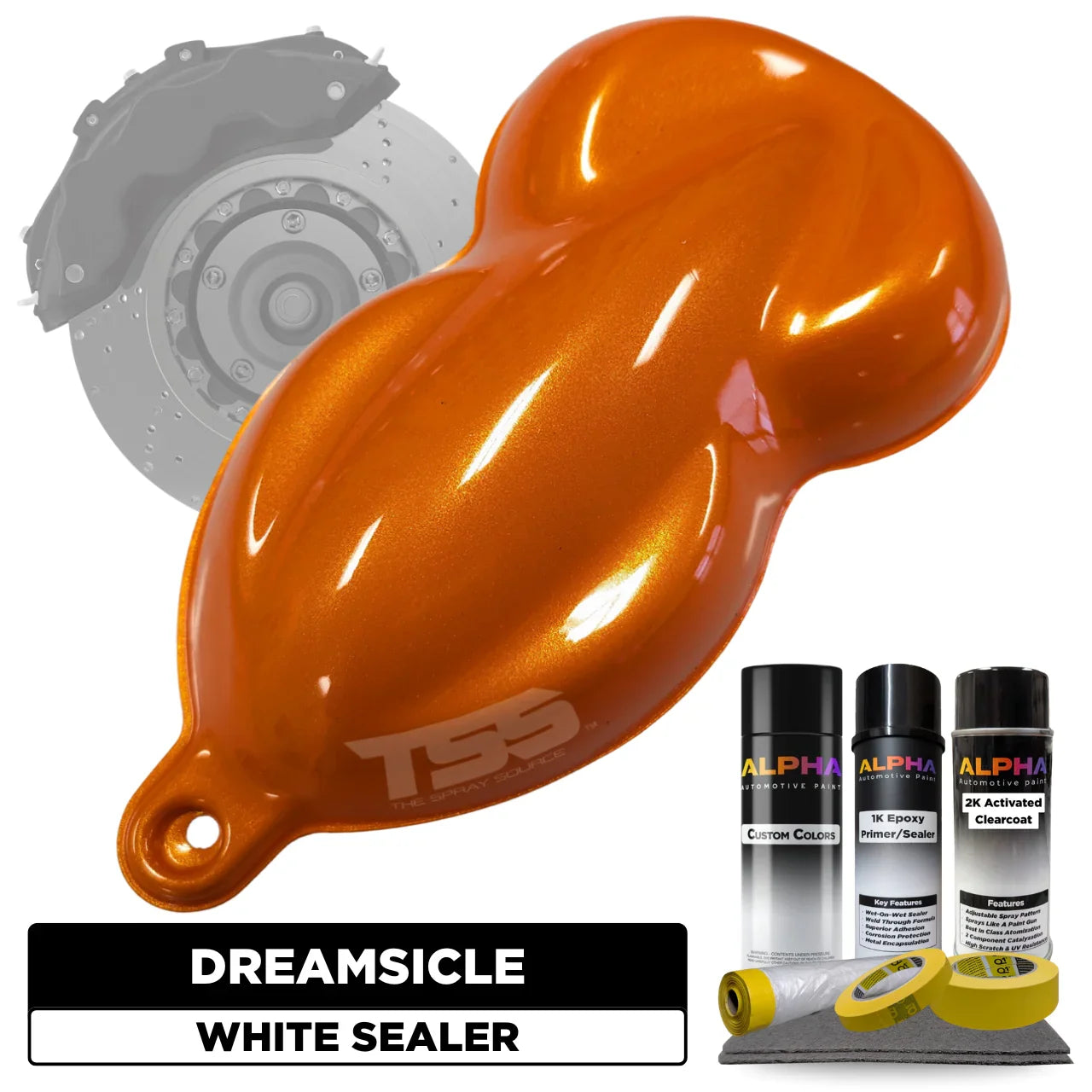 Dreamsicle Brake Caliper Paint Kit