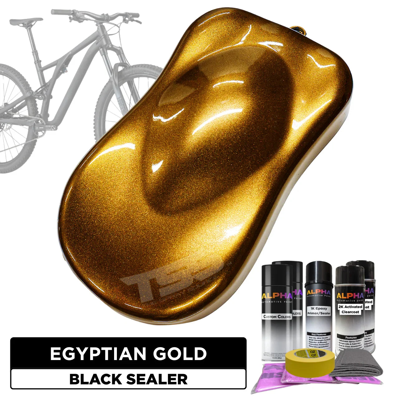 Egyptian Gold Bike Paint Kit
