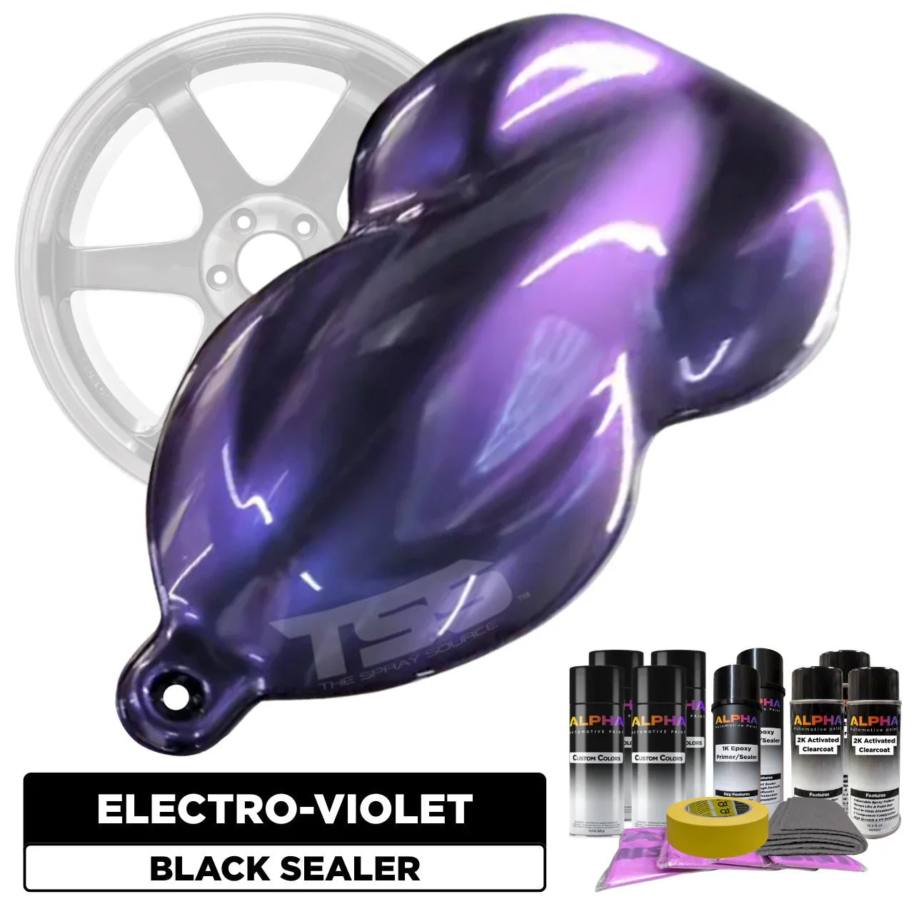 Electro-Violet Wheel Paint Kit