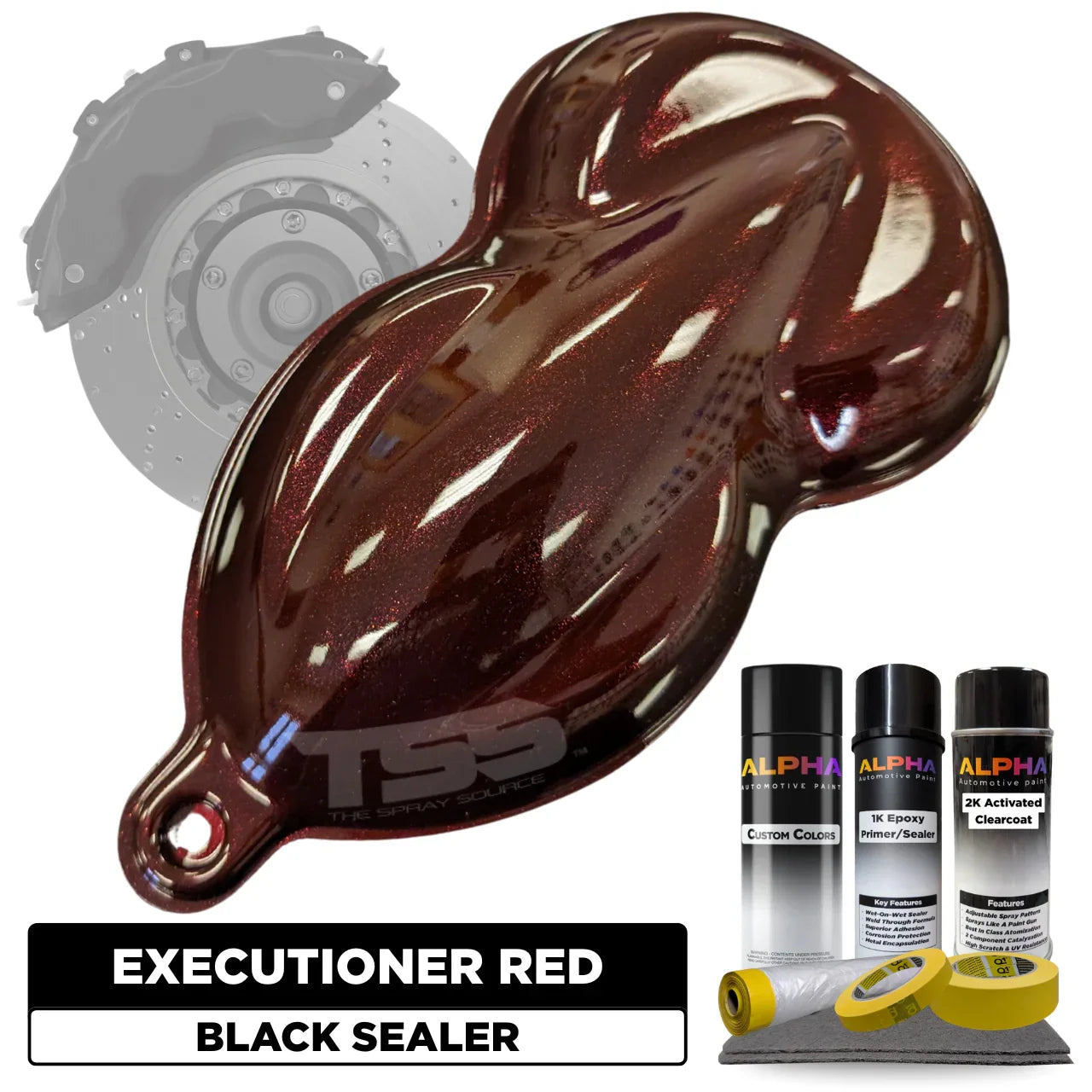 Executioner Red Brake Caliper Paint Kit