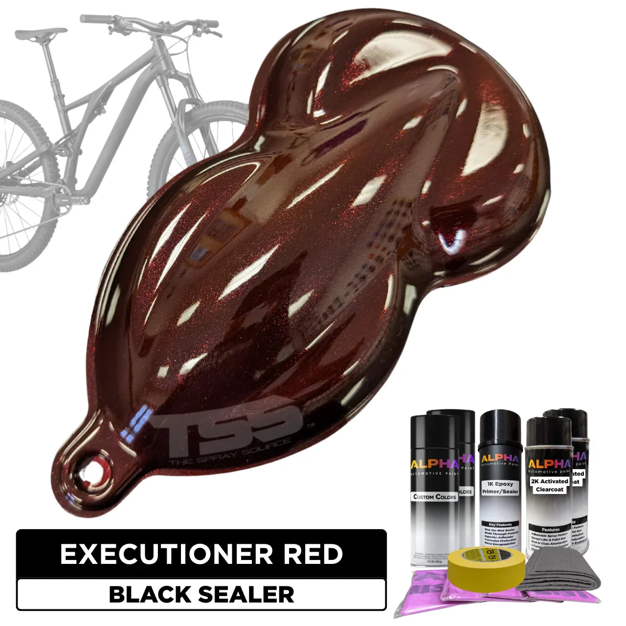 Executioner Red Bike Paint Kit