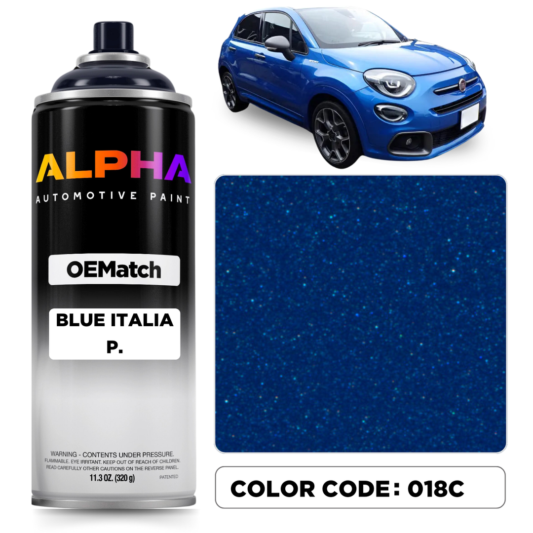 Fiat Blue Italia Pearl 018C | OEMatch Spray Can