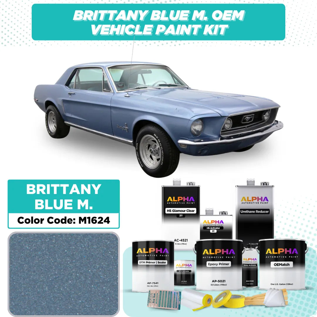 Ford Brittany Blue Metallic M1624 / Q | OEMatch Vehicle Paint Kit