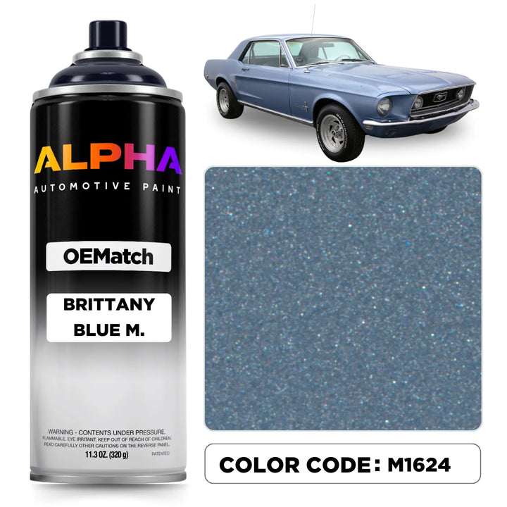 Ford Brittany Blue Metallic M1624 / Q | OEMatch Spray Can