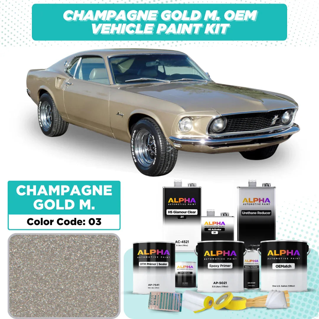 FORD CHAMPAGNE GOLD M. 03 / 294 | OEMatch Vehicle Paint Kit