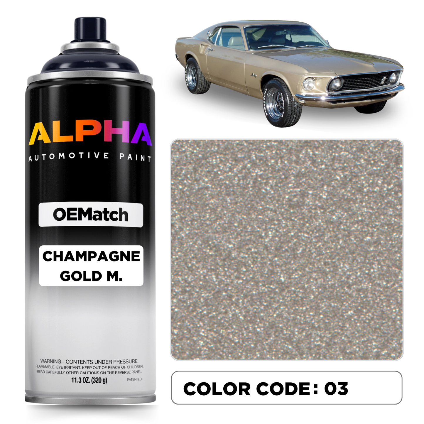 FORD CHAMPAGNE GOLD M. 03 / 294 | OEMatch Spray Can