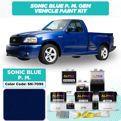 FORD USA SONIC BLUE P. M. SN-7095 | OEMatch Vehicle Paint Kit