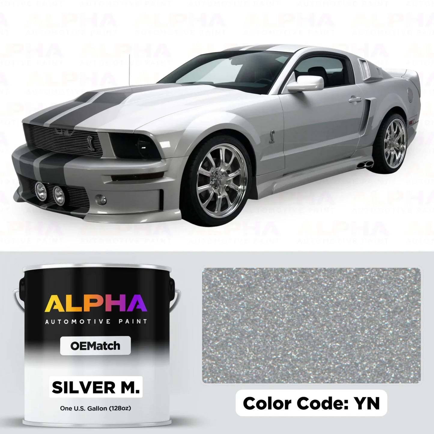 FORD SILVER M. YN / YN-6505 | OEMatch Basecoat