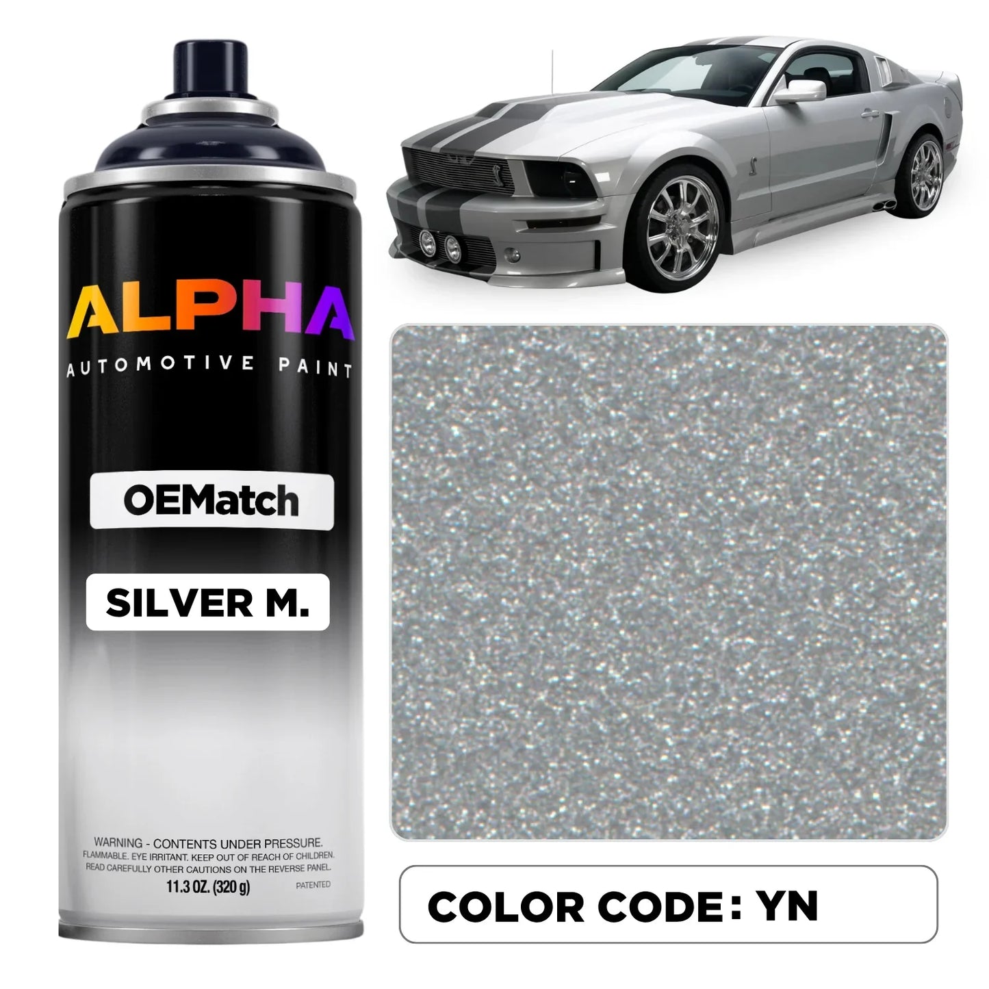 FORD SILVER M. YN / YN-6505 | OEMatch Spray Can