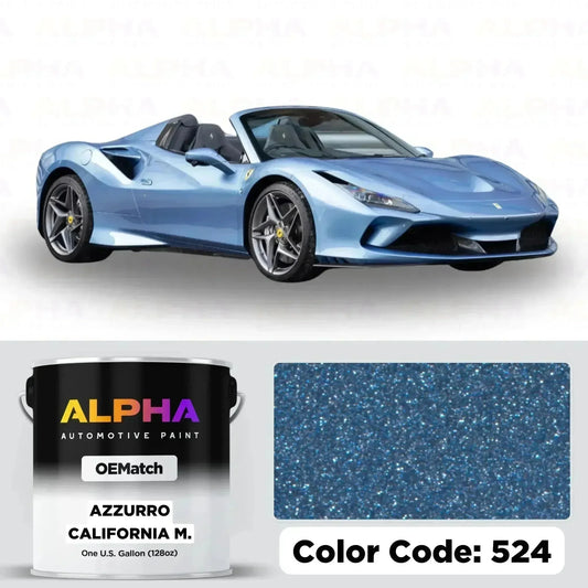 Ferrari Azzurro California Metallic 524 | OEMatch Basecoat