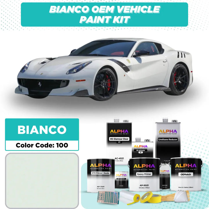 Ferrari Bianco Avus 100 | OEMatch Vehicle Paint Kit