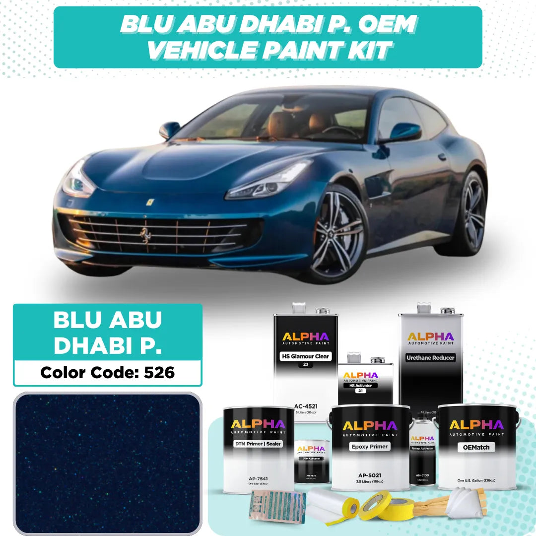 Ferrari Blu Abu Dhabi Pearl 526 | OEMatch Vehicle Paint Kit