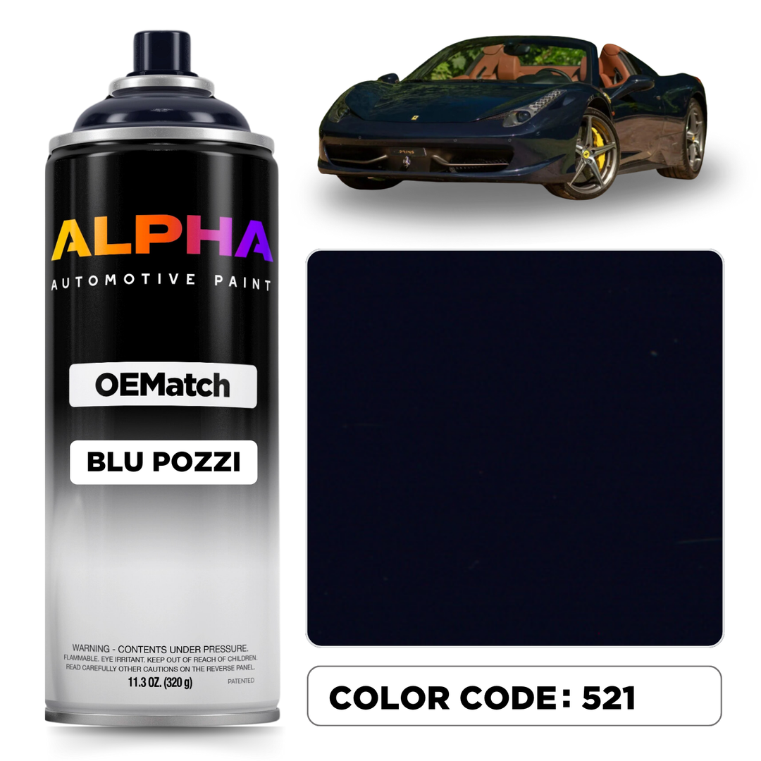 Ferrari Blu Pozzi 521 | OEMatch Spray Can