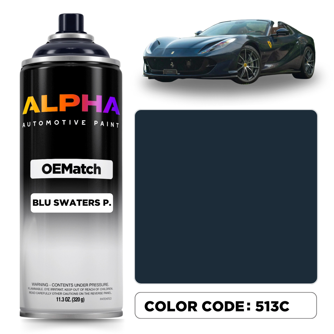 Ferrari Blu Swaters Pearl 513C | OEMatch Spray Can