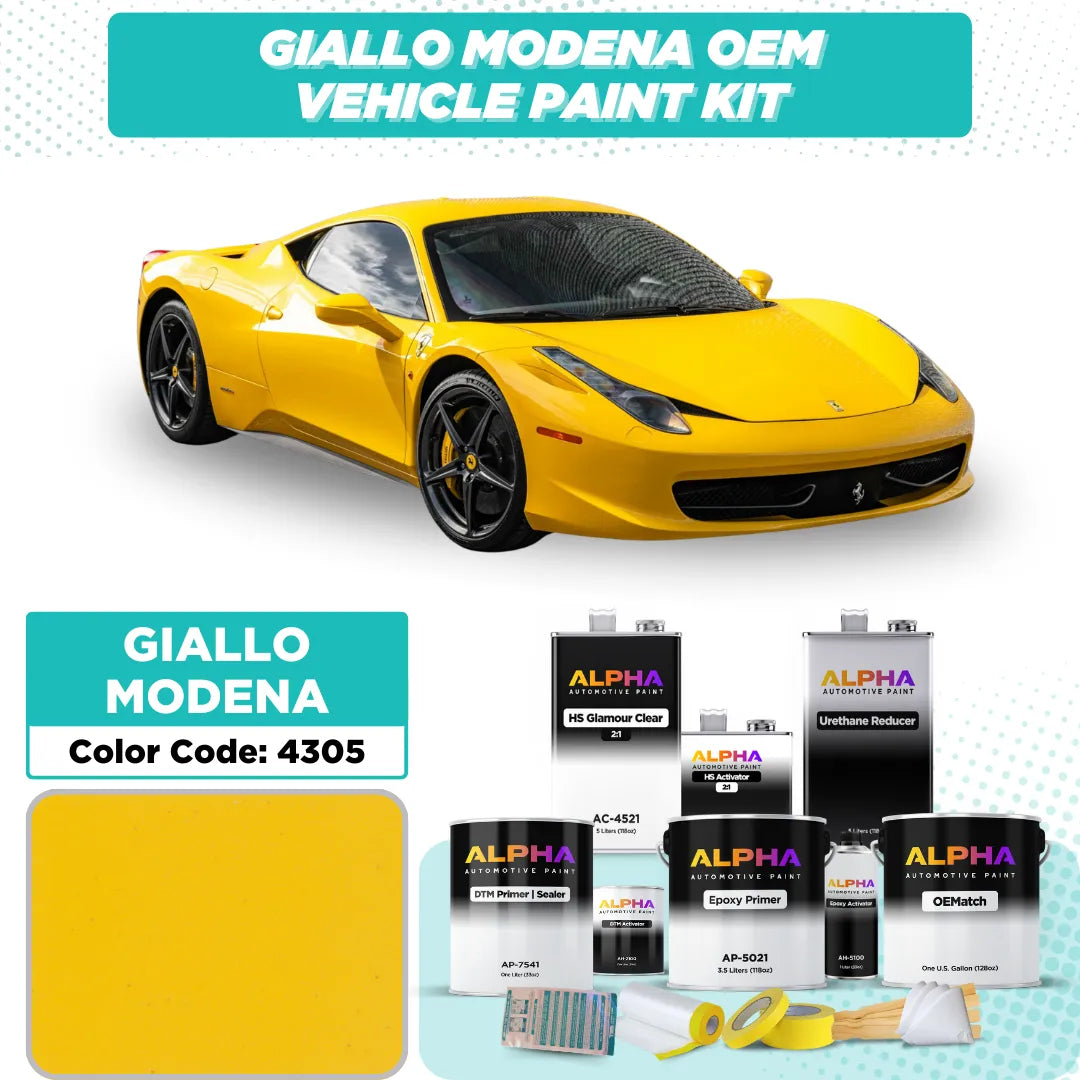 Ferrari Giallo Modena 4305 | OEMatch Vehicle Paint Kit