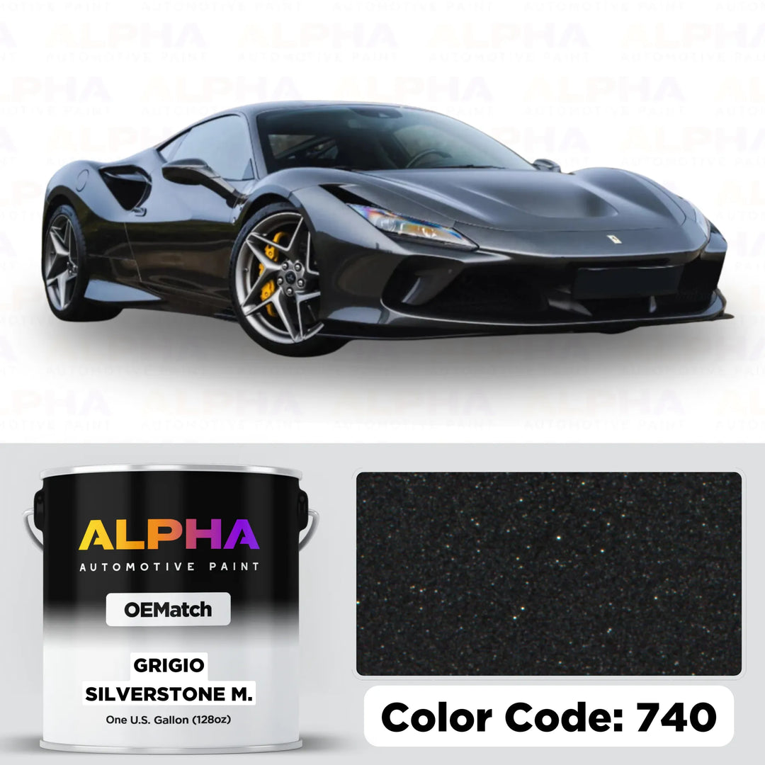 Ferrari Grigio Silverstone Metallic 740 | OEMatch Basecoat