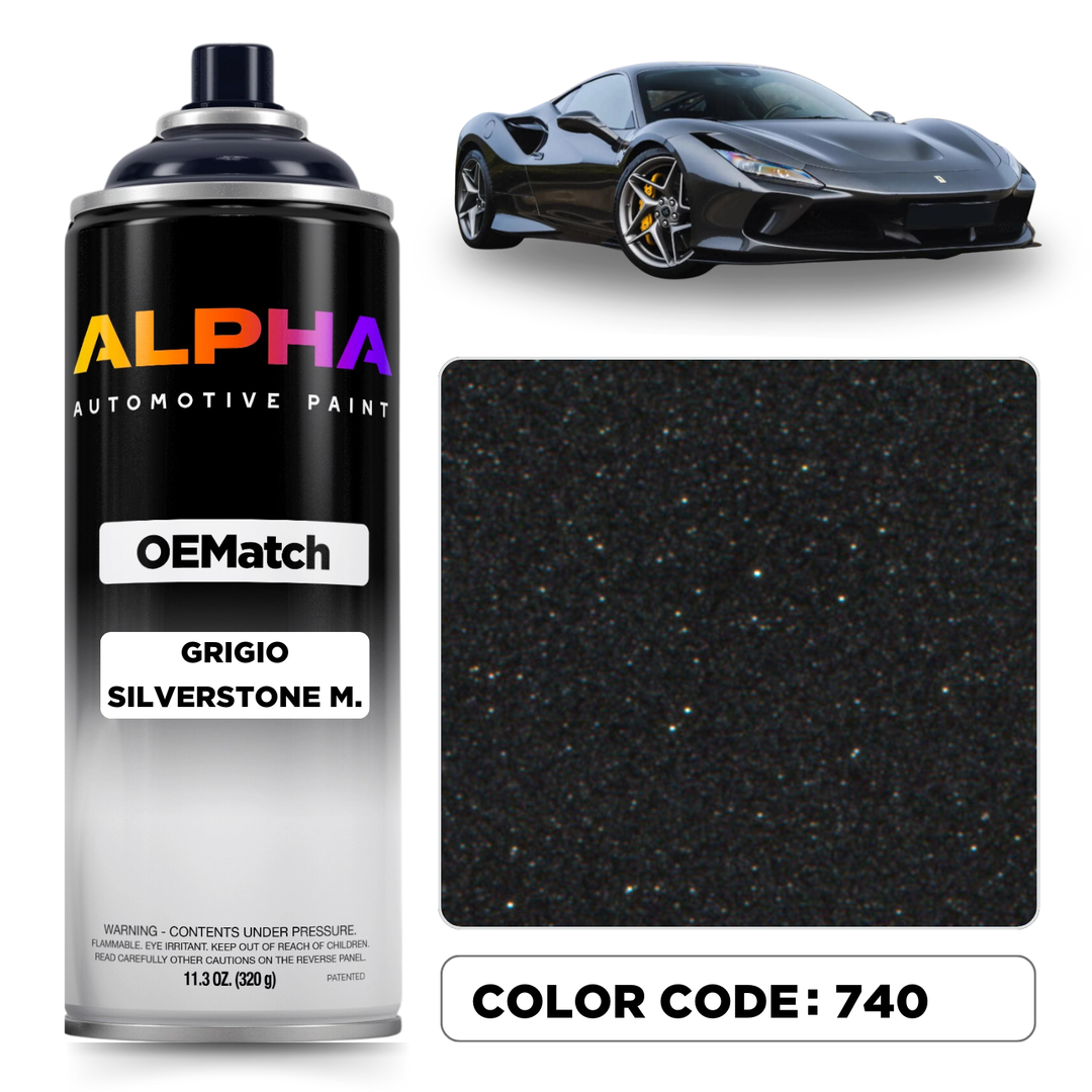 Ferrari Grigio Silverstone Metallic 740 | OEMatch Spray Can