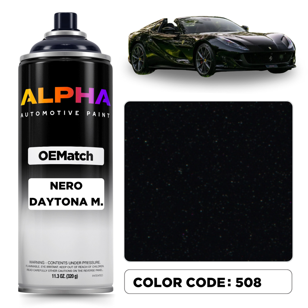 Ferrari Nero Daytona Metallic 508 | OEMatch Spray Can