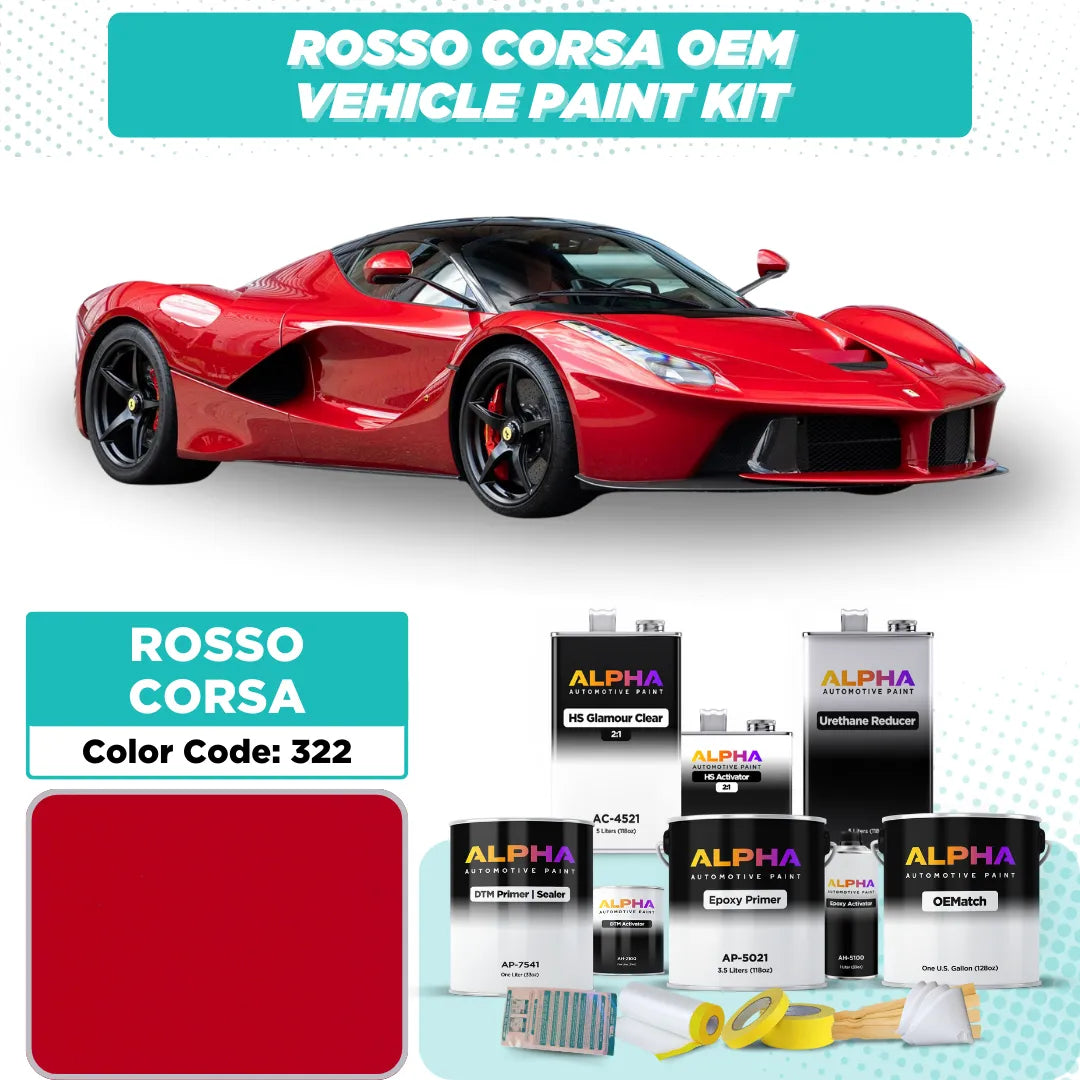 Ferrari Rosso Corsa 322 | OEMatch Vehicle Paint Kit