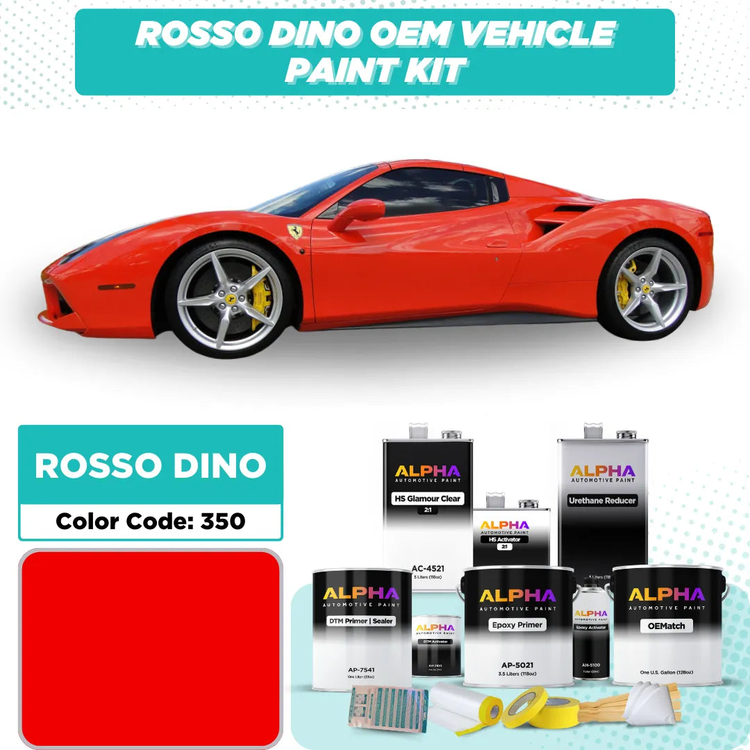 Ferrari Rosso Dino 350 | OEMatch Vehicle Paint Kit