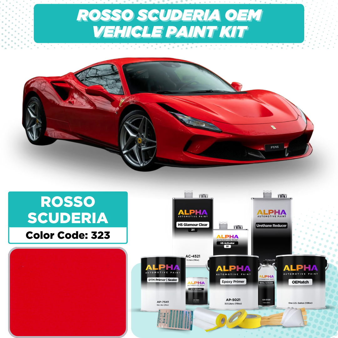 Ferrari Rosso Scuderia 323 | OEMatch Vehicle Paint Kit