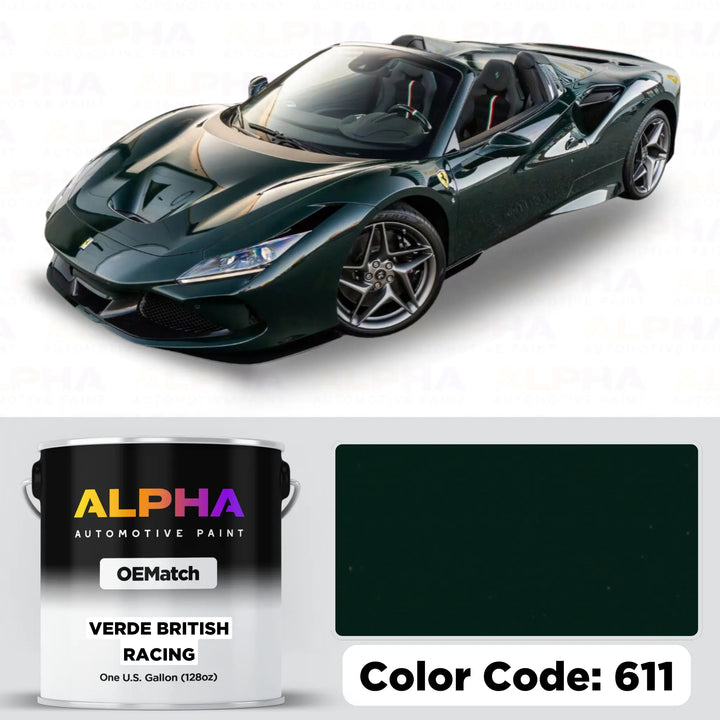 Ferrari Verde British Racing 611 | OEMatch Basecoat