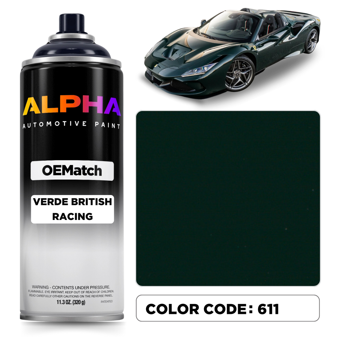 Ferrari Verde British Racing 611 | OEMatch Spray Can