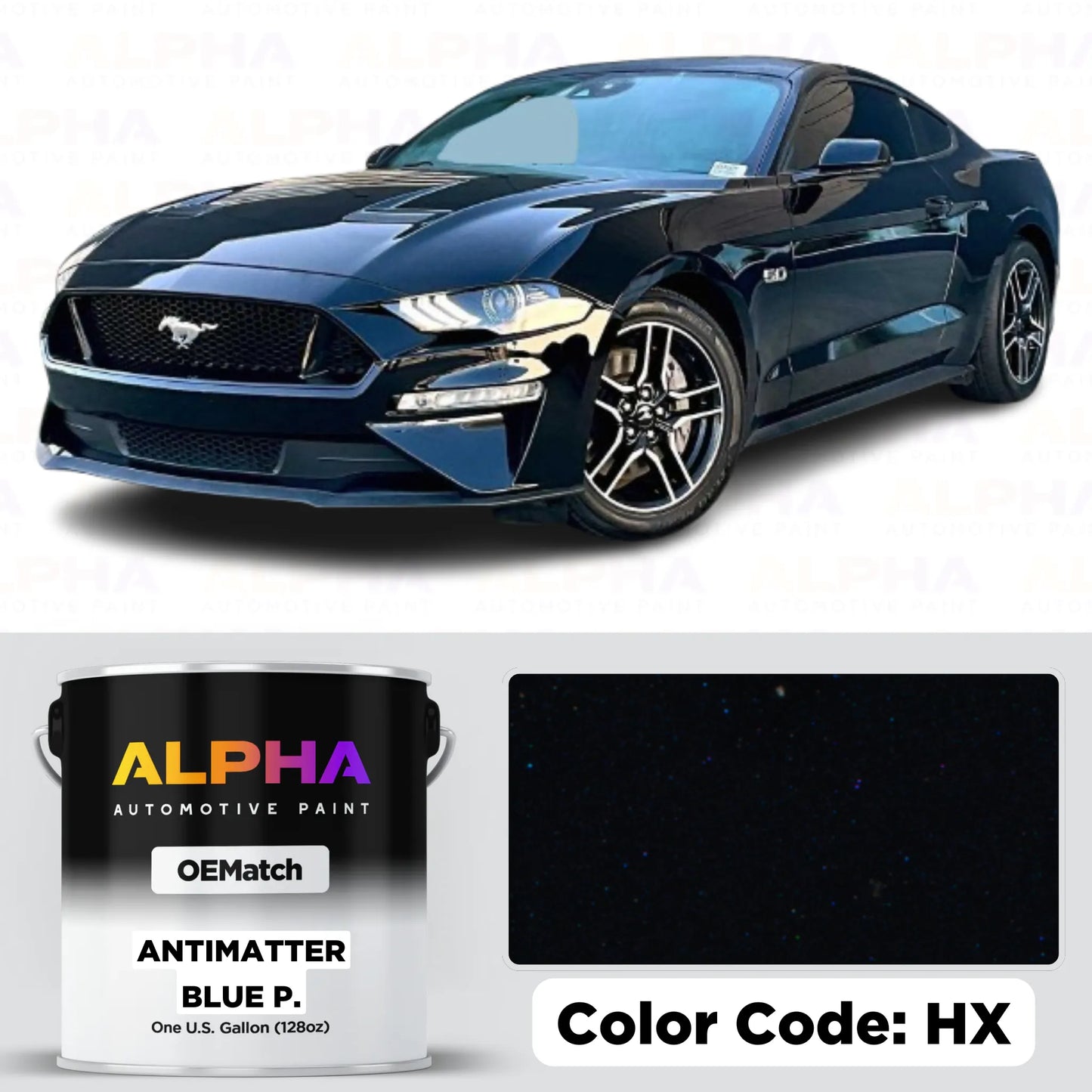 Ford Antimatter Blue Pearl HX / 1BXEWHA | OEMatch Basecoat