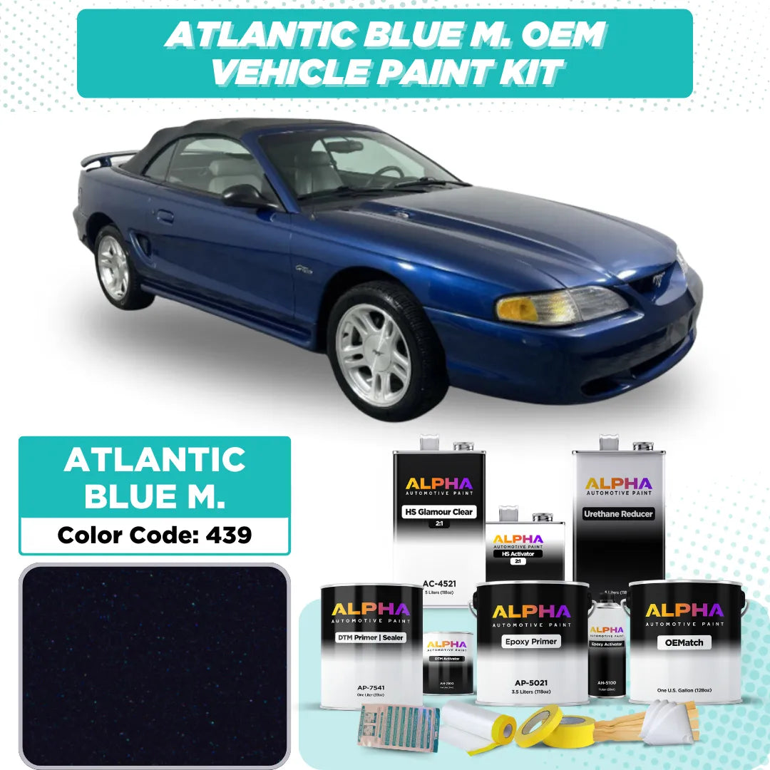 Ford Atlantic Blue Metallic 439 | OEMatch Vehicle Paint Kit