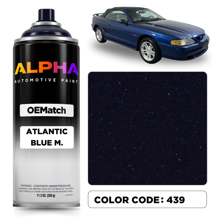 Ford Atlantic Blue Metallic 439 | OEMatch Spray Can