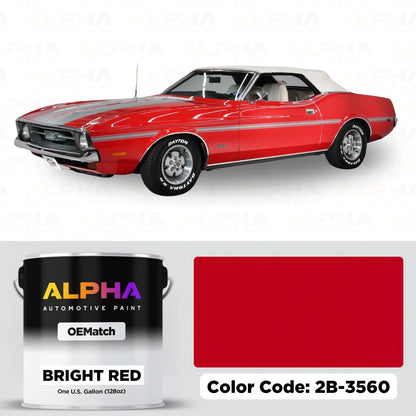 Ford Bright Red 2B-3560 | OEMatch Basecoat