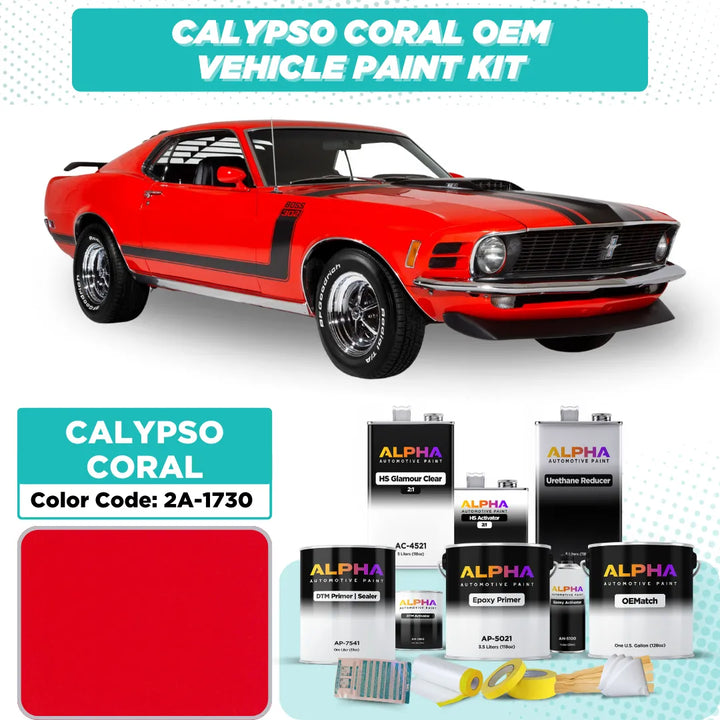 Ford Calypso Coral 2A-1730 | OEMatch Vehicle Paint Kit